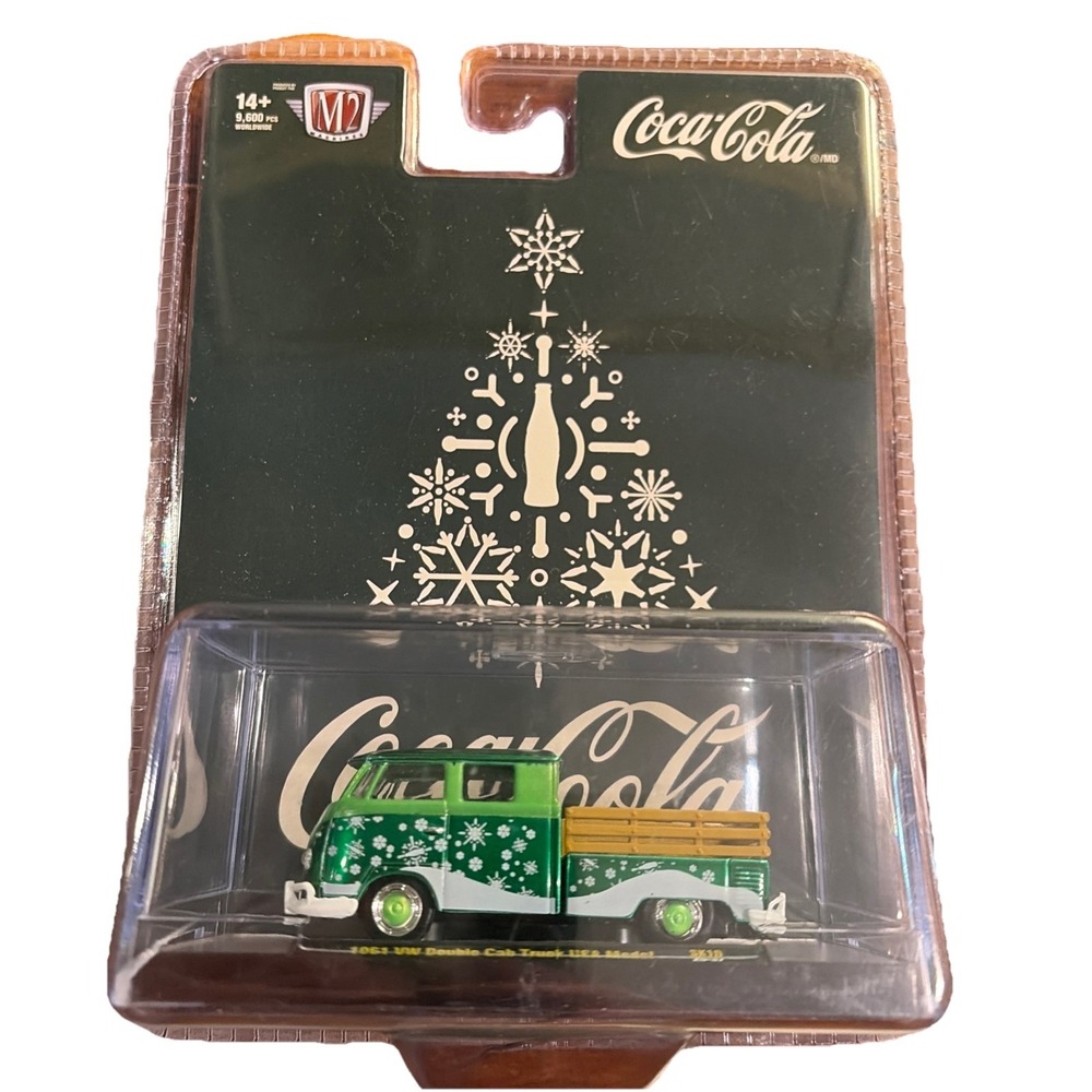 2025 M2 Machines Coca-Cola Christmas 1961 VW Double Cab Truck USA Model NEW